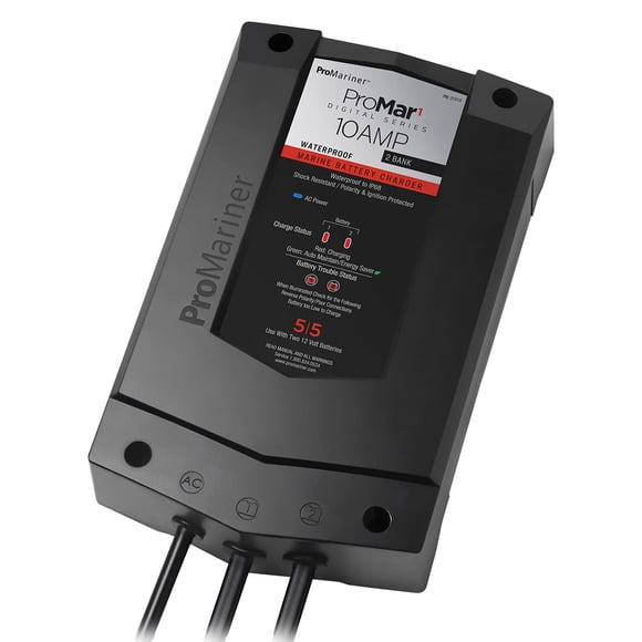 Cargador de baterías ProMariner ProMar1 DS 12V 10A 2 bancos