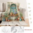 thumbnail image 5 of Country Flowers Blanket Soft Cozy Warm Throw Blanket for Couch, Plush Fuzzy Flannel Fleece Blankets for Sofa, Farmhouse Floral Windows Pots Plants Bed Blankets Lightweight Gifts for Women, 30"x40", 5 of 9