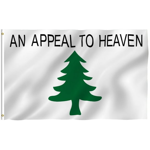 ANLEY Fly Breeze 3x5 Foot An Appeal To Heaven Flag - Pine Tree Flags Polyester