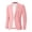 Pink, variant on LYSMORA 2026 Men's Single Button Notched Lapel Suit Blazer, Chest Pocket Side Flap Pockets Long Sleeve Formal Business Wedding Interview Outerwear
