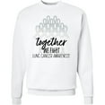 thumbnail image 2 of Inktastic Together, We Fight Lung Cancer Awareness Adult Sweatshirt, 2 of 4