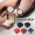 thumbnail image 3 of Wmool Single Watch Gift Box with Pillow PU Leather Wristwatch Display Case G6, 3 of 8
