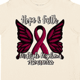 thumbnail image 4 of Inktastic Multiple Myeloma Cancer Awareness Hope & Faith with Butterfly Ribbon Boys or Girls Toddler T-Shirt, 4 of 5