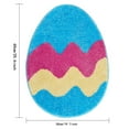 thumbnail image 3 of TIELUTT Easter Rabbit Bunny Eggshell Shaped Bunny Rug 21X29"/19X25'' Non Washable Welcome Door Mat Cute Blanket Hand Knitted Blanket Blanket Throws under 20 Small Area Rug Winter Throw Blanket, 3 of 6
