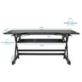 thumbnail image 4 of Pemberly Row Adjustable Standing Desk Converter/Anti Fatigue Mat Bundle - Black, 4 of 8