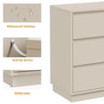 thumbnail image 4 of Heynemo Large Wood Nighstand Set of 2 with 3 Drawers, 4 of 8