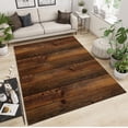 thumbnail image 2 of Barn Door Mat 5x6ft Rustic Barn Door Farmhouse Rug, Vintage Countryside Farmhouse Wood Board Washable Rugs, with Non-Slip Backing Floor Carpet for Dining Room Home Office, 2 of 7