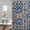 thumbnail image 2 of Orinice Ambesonne Moroccan shower curtain, old cushion style inspired mix Moroccan tiles modern shades art print, fabric fabric bathroom décor 69x72, 2 of 7