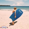 thumbnail image 5 of PMU 33 Inch Sky Blue Bodyboard - Lightweight Wrist Leash, Slick Bottom Boards for Beach, Sea & Pool - Surfing Board for Kids, Teens & Adults Wave Conditions Pkg/1, 5 of 7