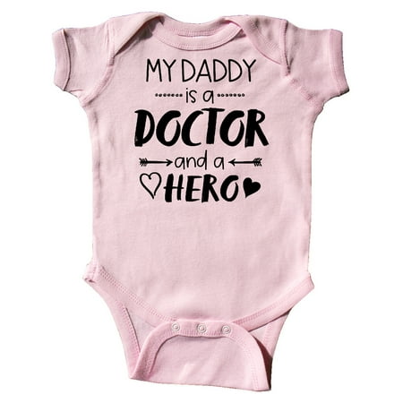 

Inktastic My Daddy is a Doctor and a Hero Gift Baby Boy or Baby Girl Bodysuit