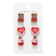 thumbnail image 2 of Juego de 6 pendientes de madera festivos del 14 de febrero, pendientes de rosa en forma de corazón personalizados, pendientes de regalo para mujer, juego de pendientes de madera., 2 of 6