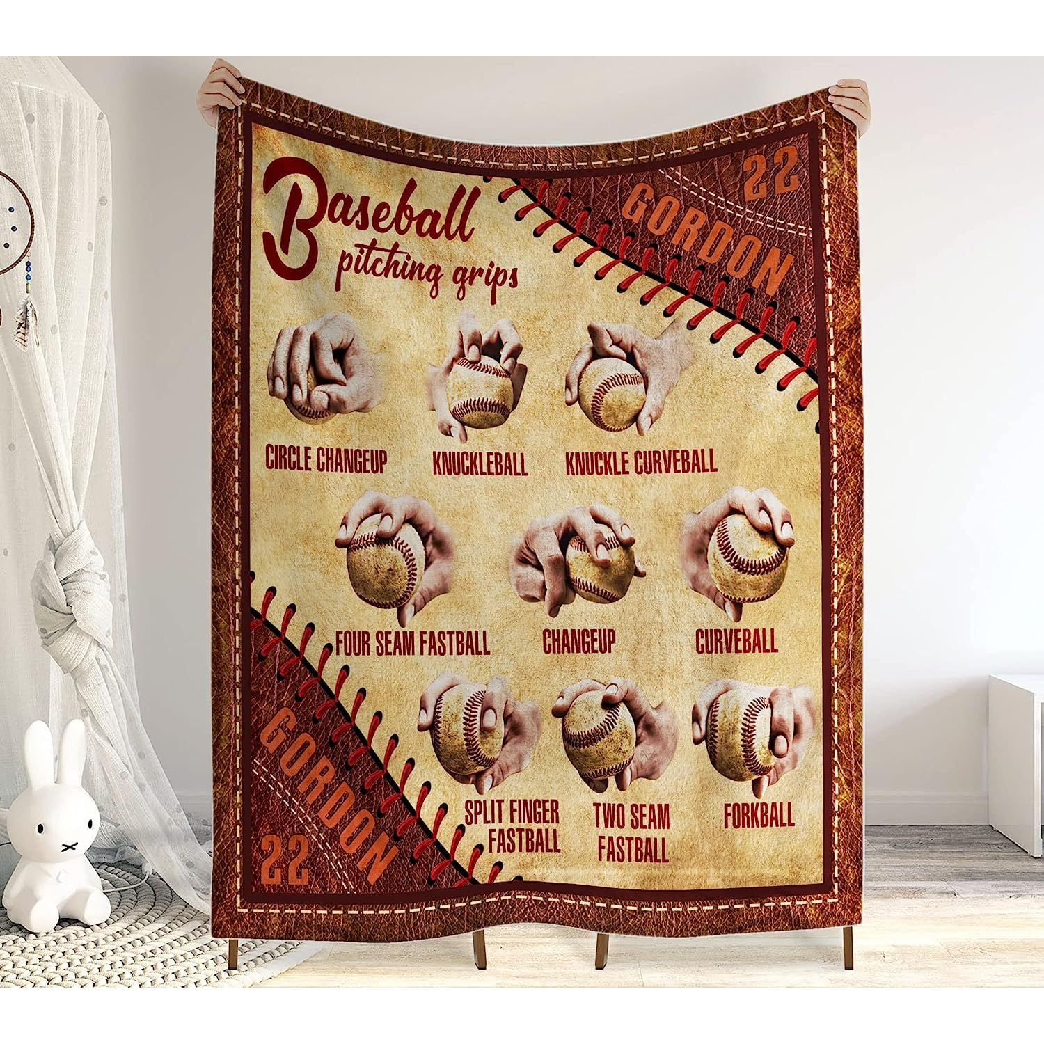 Baseball Fever Quilted Blanket NCU0TH1455