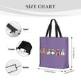 thumbnail image 5 of Sigee Happy Pride Gnome Print Large Capacity Zippered Tote Bag - Durable, Stylish and Versatile for Everyday Use, 5 of 9