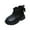 Black, variant on vokkrv Girls Ankle Boots Kids Slip On Chelsea Wedge Booties for Toddler Little Kid Big Kid