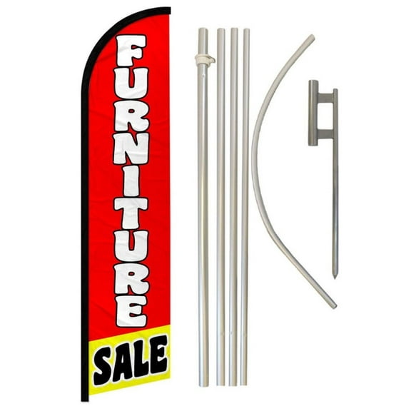 Furniture Sale Windless Banner Flag & Pole Kit