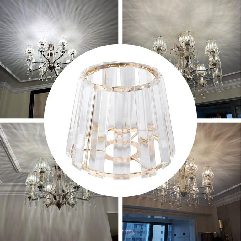 Nordic Style Crystal Lampshade Chandelier Table Lamp Shades Lamp