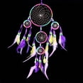 thumbnail image 3 of 2X Handmade Dream Catcher Traditional Dreamcatcher Wall Hanging Decoration Colorful Feather, 3 of 5