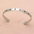 thumbnail image 3 of Unconditional Love Paw Print Stainless Steel Cuff Bracelet - Pet Memorial Jewelry Gift, 3 of 5