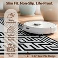 thumbnail image 6 of Design&I 2'x3' Washable Throw Rug Low Profile Daily Traffic Ready Accent Traditional Greek Key Geometric Maze Bold Fretwork Frame Border for Hallway, Laundry Room, 6 of 7