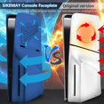 thumbnail image 4 of Housing Panel for PlayStation 5 Slim Disc Edition, Faceplate with Cooling Vents, PS5 Slim Anti-Scratch Dustproof Protective Cover, ABS Replacement Shell, 4 of 7