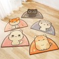 thumbnail image 5 of YOITEA Kitten Litter Pad Cartoon Non-Slip Floor Protective Reusable Cat Litter Rug Cat Trapper Mat Pet Placemat Feeding, 5 of 5