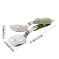 thumbnail image 3 of Extendable Kitchen Tongs Retractable Locking Design Non-Slip Grip for Frying Serving and Cooking, Green, 3 of 7