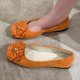 thumbnail image 5 of Xucatan Women's Bow Floral Design Slip-On Loafers, Floral Print Ballet Shoes for Women, Comfortable Round Toe Casual Work Shoes Gift, 5 of 6