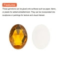 thumbnail image 4 of 25Pcs Acrylic Oval Gems 18x25 mm Flat Back Artificial Rhinestones for DIY Crafts Bead Wedding Party Amber, 4 of 6