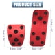 thumbnail image 4 of Coche Pie Pedal Pastillas Acelerador Gasolina Freno Embrague Pedal Cubierta Kit Rojo, 4 of 7