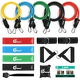 thumbnail image 1 of Odoland 16Pcs Resistance Loop Bands Exercise Straps Fitness Training, 1 of 8