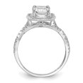 thumbnail image 2 of 10k White Gold Cubic Zirconia Cz Ring, 2 of 9