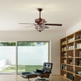 thumbnail image 5 of Violette 52 in. 3-Light Indoor Antique Copper Finish Ceiling Fan with Light Kit and Remote, 5 of 5