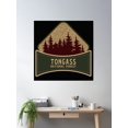thumbnail image 2 of Tongass National Forest Poster Wall Art, Modern Wall Decor, 16x16 UNFRAMED, 2 of 3