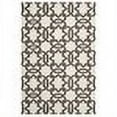 thumbnail image 2 of SAFAVIEH Dhurrie Toria Geometric Moroccan Wool Area Rug, Ivory/Grey, 3' x 5', 2 of 2