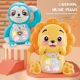 thumbnail image 4 of KEINXS Interactive Cartoon Animal Keyboard Toy with Lights - Durable ABS  Early Learning Music Finger Piano for Youngsters (Battery Not Included), 4 of 7