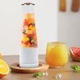 thumbnail image 4 of Licuadora portátil para jugos | Mini licuadora de mano recargable para batidos | Vaso a prueba de fugas de 400 ml | Mezclador de frutas inalámbrico USB para exteriores | Batería de 1200mAh | 4, 4 of 5
