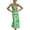 A1-Green955, variant on XIAOCHA Summer Chic Dress for Women One Shoulder Floral Printed Ruched Party Midi Dresses