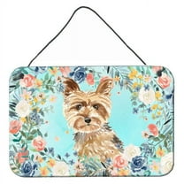 Carolines Treasures CK3401DS812 Yorkie Wall or Door Hanging Prints 8x12 multicolor