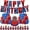 NTZ68, variant on Party Supplies Spider Man Birthday Party Supplies and Decorations Set Happy Birthday Banner