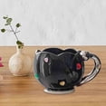 thumbnail image 3 of MYCENSE Ceramic Tulip Cup Ceramic Latte Mug Juice Milk Mugs Coffee Mug for Coffee Kitchen, Black, 3 of 7