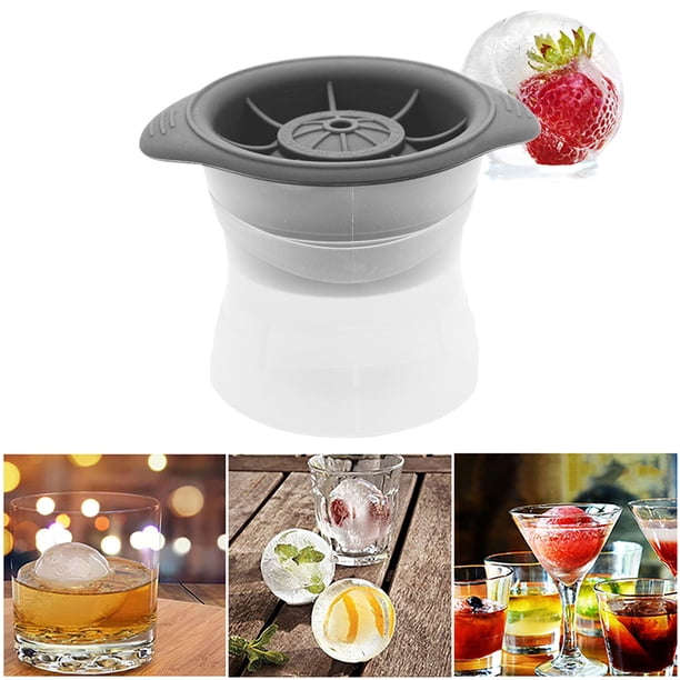 Crystal Clear Ice Ball Maker Molde de hielo redondo duradero antiadherente (S)