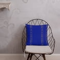 thumbnail image 1 of Royal Blue tribal stripes Throw Pillow, 1 of 4