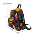 thumbnail image 3 of FORMRS School Backpack with Front Zippered Pocket 12" Student Travel Daypack, Futuristic Circles, 3 of 6