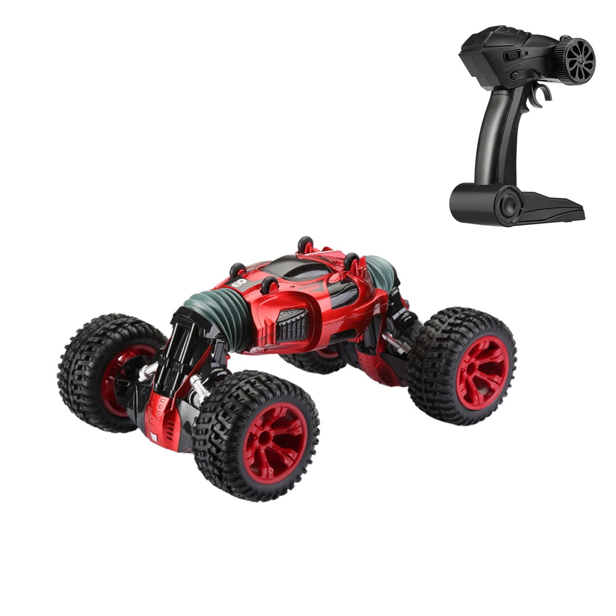 2.4G 4WD RC Stunt Car Remote Control Cars Rotate Double Sided Crawler Truck Toys