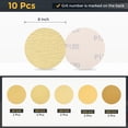 thumbnail image 2 of 100 Pcs 3 Inch Sanding Disc 40/60/80/120/180/240/320/400/600/800 Grit Hook and Loop Sandpaper Random Orbital Sander Pads for Woodworking Automotive Metal Polishing, Yellow, 2 of 6