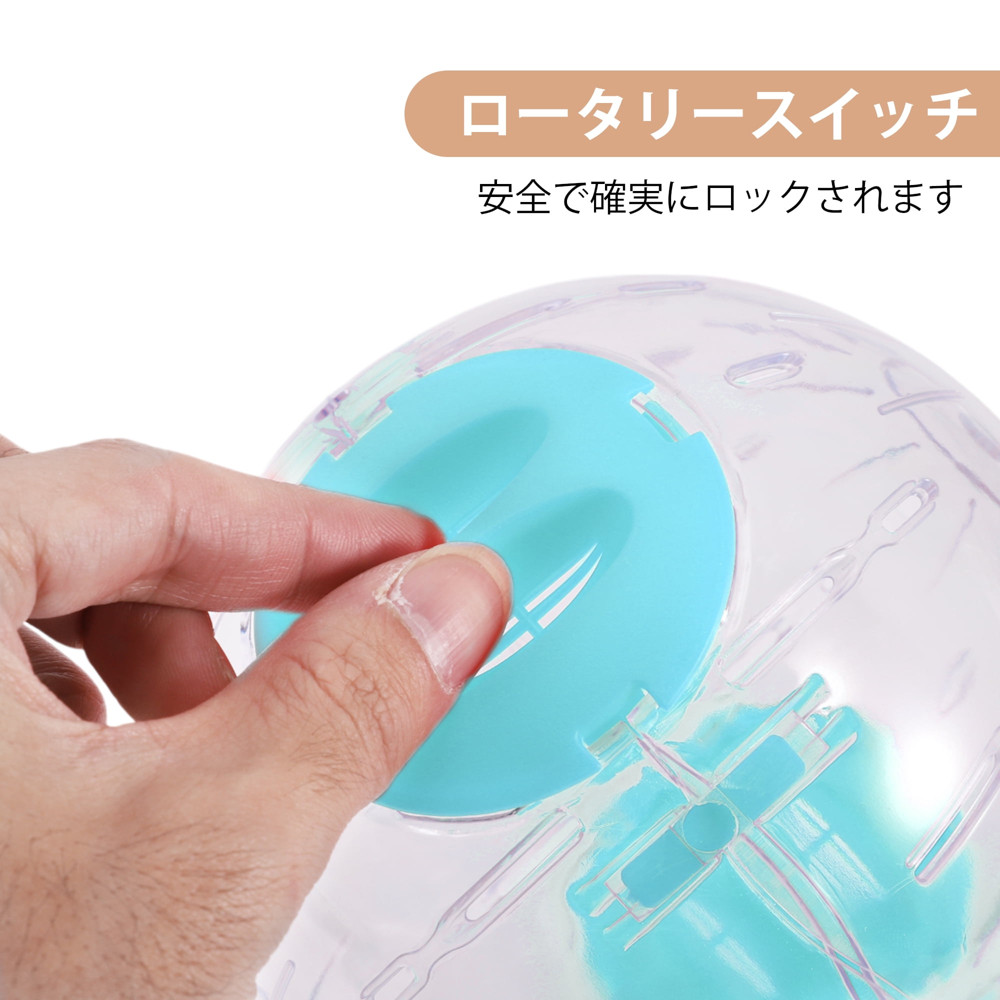 Unique Bargains Hamster Exercise Ball for Exercise Running Blue 6.3inch