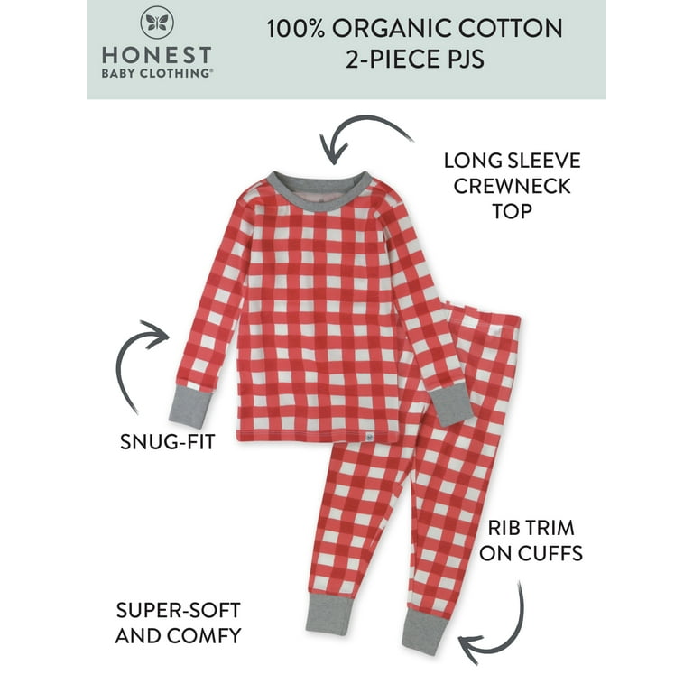  HonestBaby 2-Piece Family Matching Holiday Pajamas Organic  Cotton for Men, Women, Kids, Toddlers, Baby Boys, Girls, Unisex Pets, Bold  Stripe Red: Clothing, Shoes & Jewelry