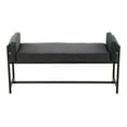 thumbnail image 4 of LumiSource Black Metal, Grey Wood, Black PU Kari Bench, 4 of 4