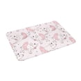 thumbnail image 2 of Xecao Cute Piggy Ballerina print Flannel Mat: Non-slip, 16x24in. Ideal for kitchen, bedroom, bath & living room., 2 of 9