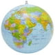 Globe Gonflable Globe Monde Terre Océan Carte Boule Neutre Pvc Géographie Apprentissage Multicolore – image 3 sur 6